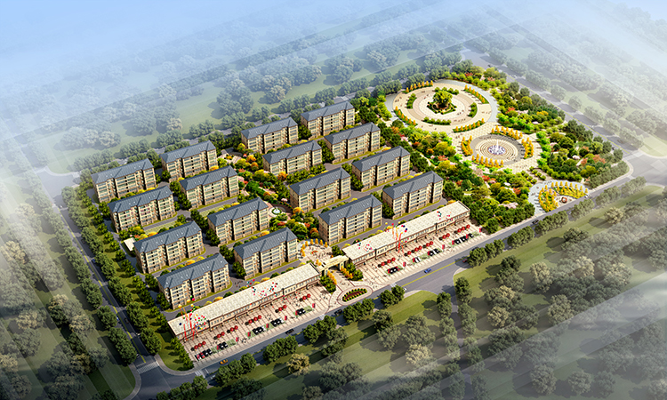 伏羲社區(qū)鳥(niǎo)瞰圖